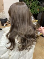 ミリ(mm)&nbsp;【mm森谷】ブリーチ無し2回カラーオリーブベージュ＊