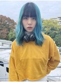 ターコイズ/ダブルカラー/ケアブリーチ/髪質改善/下北沢