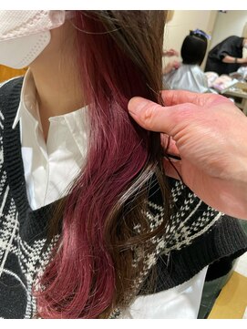 アクト 十条店(ACT) ピンクパープル/インナーカラー　イヤリングカラー