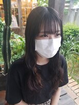 テントヘアー(tent hair) 韓国女子風パーマ