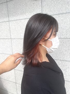 カミビト マヴィー(kamibito mavie) 20代30代40代大人可愛いイヤリングカラー立体感ロブヘアー