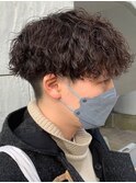 波巻きスパイラルパーマメンズマッシュパーマツイストパーマ