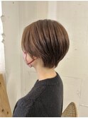 春っぽいショート/ブラウンベージュ