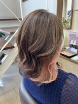 コアフィールフィス(COIFFURE fils)&nbsp;《見附　今町》ブリーチインナー　ホワイトピンク