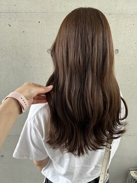 アチーブ ヘア デザイン(achieve hair design) ブラウンカラー#透明感カラー×艶ロング20代30代40代