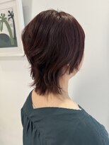 クオレア(CUOREA)&nbsp;透明感ピンクバイオレットカラー×ソフトウルフ髪質改善