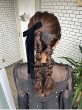 フェリーチェ(Felice) ツインアレンジ 編みおろしツイン 編みおろし 参列ヘア イベント