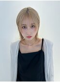 黒髪/ボブルフ/小顔/顔まわりレイヤー/切りっぱなしボブ