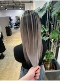long straight balayage