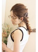 結婚式や浴衣ヘアに♪編みおろしアレンジ