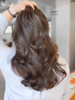 レノラ 本町(LENORA)&nbsp;ミニウルフロングパーマデジタルパーマ大人可愛いチェリーレッド