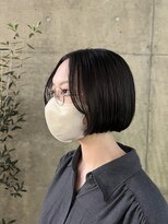 バイユアオウンフラワーズコロンカバ(buy your own flowers : kava)&nbsp;大人◎前髪なし切りっぱなしボブ暗髪