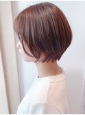 Say.くびれショートレイヤーひし形ショートグレーベージュ表参道
