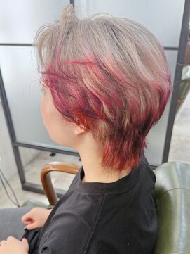 ロアークヘアー(LOARK HAIR) 【LOARK】ウルフカット/インナー/グラデーションカラー/ブリーチ