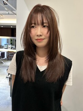 デコ(DECO) 【ayano】レイヤーカット/ブリーチなしWカラー/透明感ブラウン
