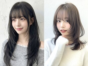 セシル 成城学園前(CECIL)の写真/顔まわりのカットで印象を変える◇差がつくカットで一気にトレンドstyleに［髪質改善/韓国レイヤーカット］