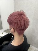 ピンクカラーブリーチダブルカラー所沢