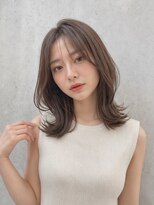 ジーナ 福岡千早(Zina) 髪質改善*ひし形韓国レイヤーミルクブラウン*前髪【Zina千早】