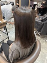 バセット バイ アルター 鎌取店(basset by aL-ter) ミルクティーブロンド/ダークブルー/デジタルパーマ/鎌取