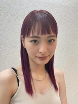 ダブル(DOUBLE)&nbsp;ハッシュカットグレージュデザインカラーツートーンカラー高松
