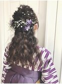 卒業式ハーフアップarrange