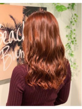 ペパヴェール 小倉店(PAPAVER) アプリコッドレッド&ゆるふわパーマ