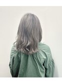 透明感ハイトーングレージュミディアムスタイル【林京平】