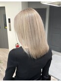 ペールブロンドミルクティー【池袋.髪質改善.ヘアカラー】