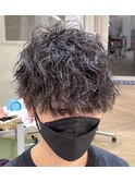 波巻きスパイラル/マッシュ/メンズパーマ