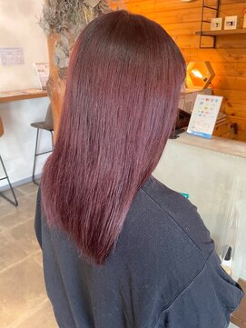 ビスクヘアデザイン(bisq hair design) ［ダブルカラー/ケアブリーチ/ブリーチ/レッドブラウン］