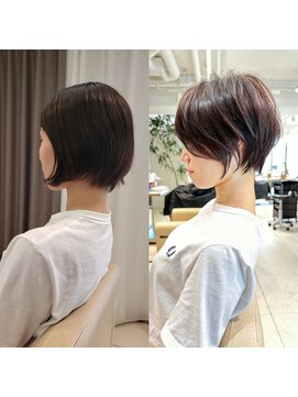 アンド ストーリーズ(&STORIES) 大人可愛い小顔ひし形クビレ丸み20代30代40代大人ショート(蘭)