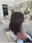 《AO hair》ボルドーピンクカラー