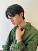 メンズ韓国ヘアー　センターパート/10代20代30代