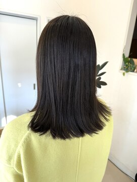 リアン(Lien) カーキアッシュ/髪質改善カラー/ミディアム