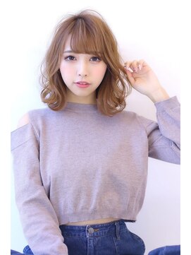 オーロ 西大寺店(ORO) パーマとミルクティカラーが相性抜群