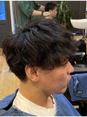 ニュアンスパーマ×アースカラー×30代/40代