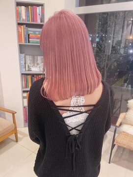 アース コアフュールボーテ 長野稲田店(EARTH coiffure beaute) ベビーピンク_アドミオ_ピンクカラー