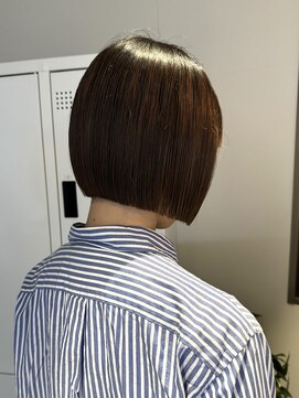 ラフ 立川(Laff) 切りっぱなしボブミニボブぱつっとボブ暗髪ボブ/立川/髪質改善