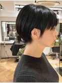 ショートパーマショートカット前髪あり前髪なし20代30代40代