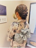 浴衣着付けとヘアセット