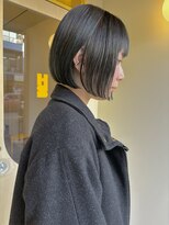 ヒントステーション(HINTSTATION)&nbsp;〈浅草 半個室〉ミニボブ/ブルーアッシュ