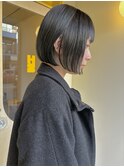 〈浅草 半個室〉ミニボブ/ブルーアッシュ