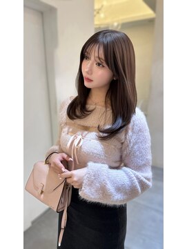 ノク(nok) 万能ミディアム_メルティカラーフェミニンロング似合わせカット