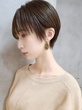 エリマ 横浜西口(elima) 横浜西口大人ショートボブくびれイルミナカラー顔周りレイヤー