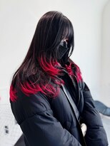 ギグスダブル 栄久屋大通店(gigs double)&nbsp;デザインカラー/裾カラー/レッドカラー/レイヤーカット