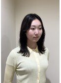 くびれレイヤーで大人可愛いヘアに