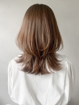 リヤン 表参道(lyann) 斜めバングシースルーバングくびれヘア暗めカラー#240f1004