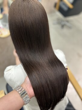 ヴィンスジオ 岐阜駅南(vince gio) マロンブラウンカラー/髪質改善/ロングヘア/ツヤ髪