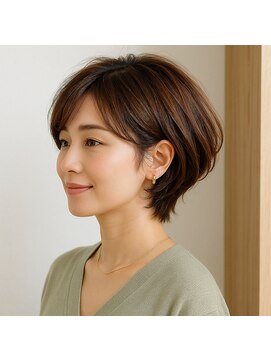 スープレックス ヘアーデザイン(SOUPREX HAIR DESIGN) 美シルエットショートボブ 20代 30代 40代 50代 60代髪質改善