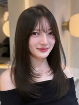 シーシンジュク 新宿南口(Sea shinjuku)&nbsp;オリーブグレー×小顔[ココアベージュ/黒髪/くらげヘアー]